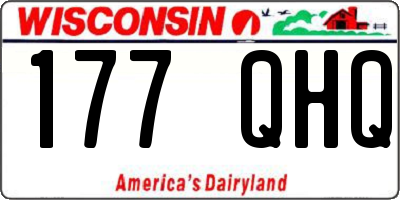 WI license plate 177QHQ