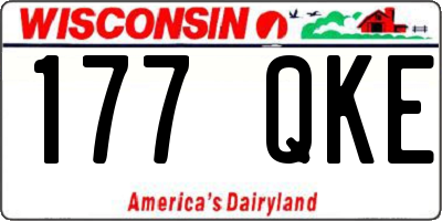 WI license plate 177QKE