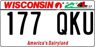 WI license plate 177QKU