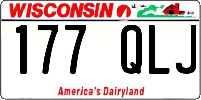 WI license plate 177QLJ