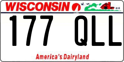WI license plate 177QLL