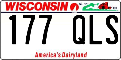WI license plate 177QLS
