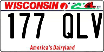 WI license plate 177QLV