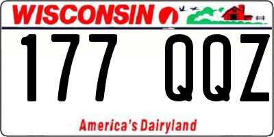 WI license plate 177QQZ
