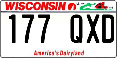 WI license plate 177QXD