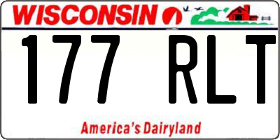 WI license plate 177RLT