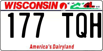 WI license plate 177TQH
