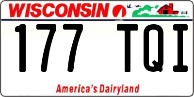 WI license plate 177TQI