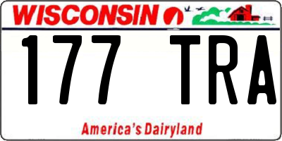 WI license plate 177TRA