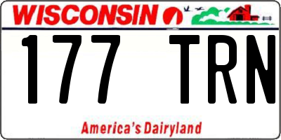 WI license plate 177TRN