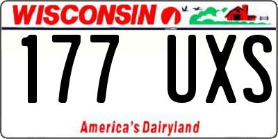 WI license plate 177UXS