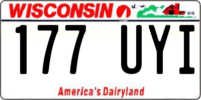 WI license plate 177UYI