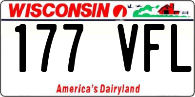 WI license plate 177VFL