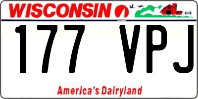 WI license plate 177VPJ