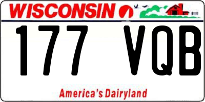 WI license plate 177VQB
