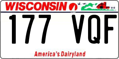 WI license plate 177VQF