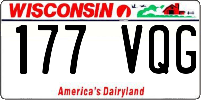 WI license plate 177VQG