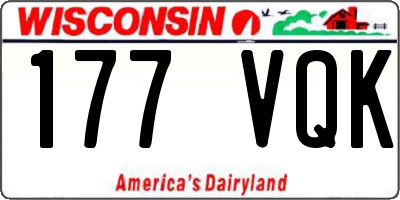 WI license plate 177VQK