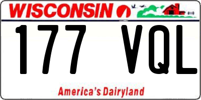 WI license plate 177VQL