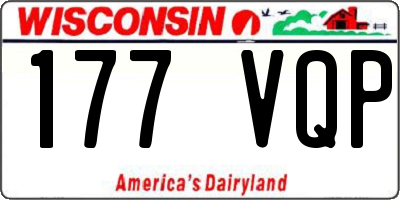WI license plate 177VQP