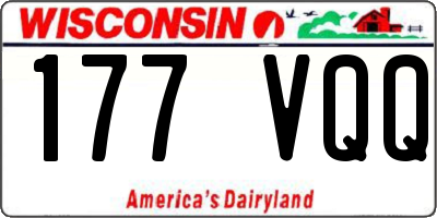 WI license plate 177VQQ