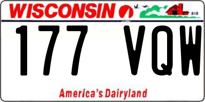 WI license plate 177VQW