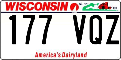 WI license plate 177VQZ