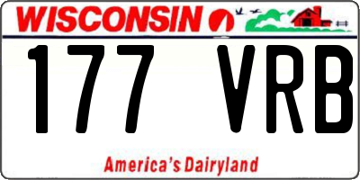 WI license plate 177VRB