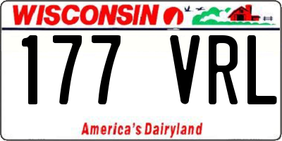 WI license plate 177VRL