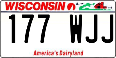WI license plate 177WJJ