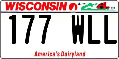WI license plate 177WLL