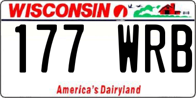 WI license plate 177WRB