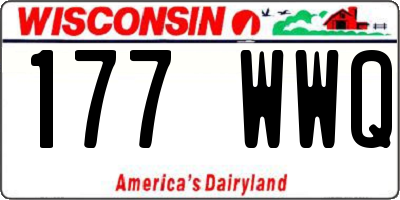WI license plate 177WWQ