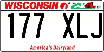 WI license plate 177XLJ