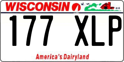 WI license plate 177XLP