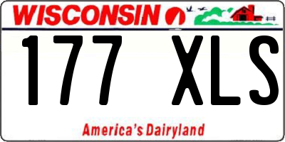 WI license plate 177XLS