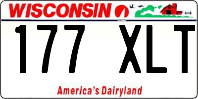 WI license plate 177XLT