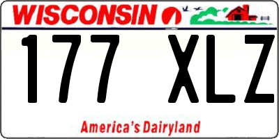 WI license plate 177XLZ