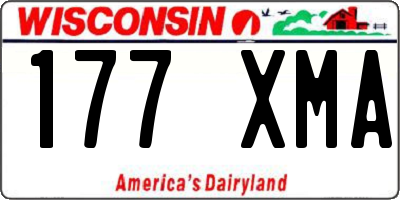 WI license plate 177XMA