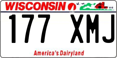 WI license plate 177XMJ