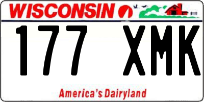 WI license plate 177XMK