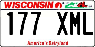 WI license plate 177XML