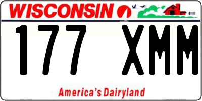 WI license plate 177XMM