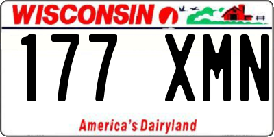 WI license plate 177XMN