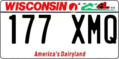 WI license plate 177XMQ