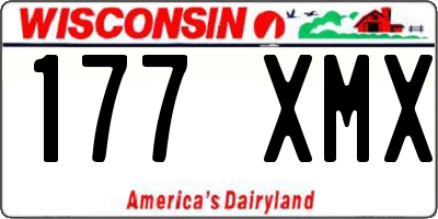 WI license plate 177XMX