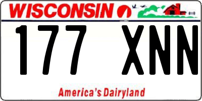 WI license plate 177XNN