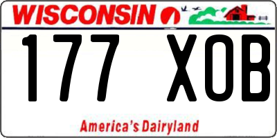 WI license plate 177XOB