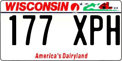 WI license plate 177XPH