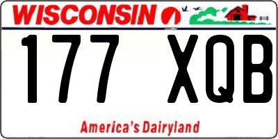 WI license plate 177XQB